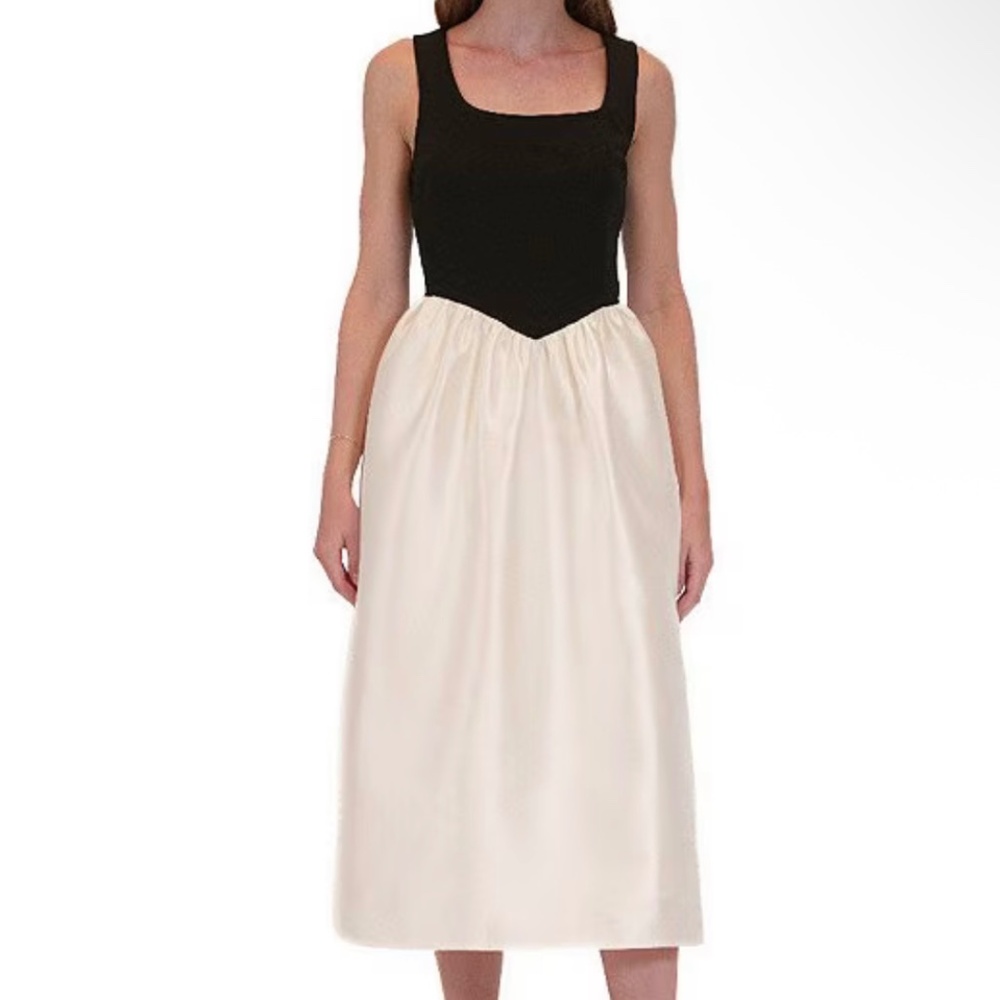 Julia Jordan Scuba Crepe & Mikado Evening Dress